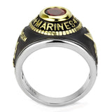 TK3723 - Two-Tone IP Gold (Ion Plating) Stainless Steel Ring with