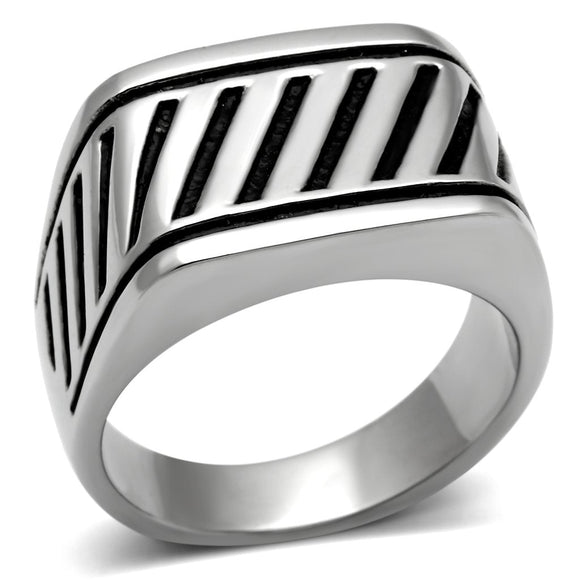 Men's Stainless Steel No Stone Ring Lavender Birch