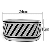 Men's Stainless Steel No Stone Ring Lavender Birch