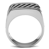 Men's Stainless Steel No Stone Ring Lavender Birch
