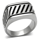 Men's Stainless Steel No Stone Ring Lavender Birch
