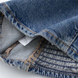 Blue Denim Corset Top Silver Sam