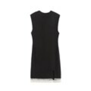 Sleeveless Pearl Knit Short Dress