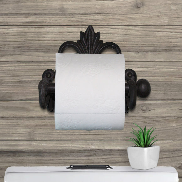 Fleur De Lis Toilet Paper Roll Holder, 8.7