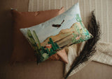Desert Saguaro Cactus | Pillow Cover | 18x12 | Southwestern Desert |