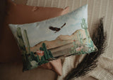 Desert Saguaro Cactus | Pillow Cover | 18x12 | Southwestern Desert |