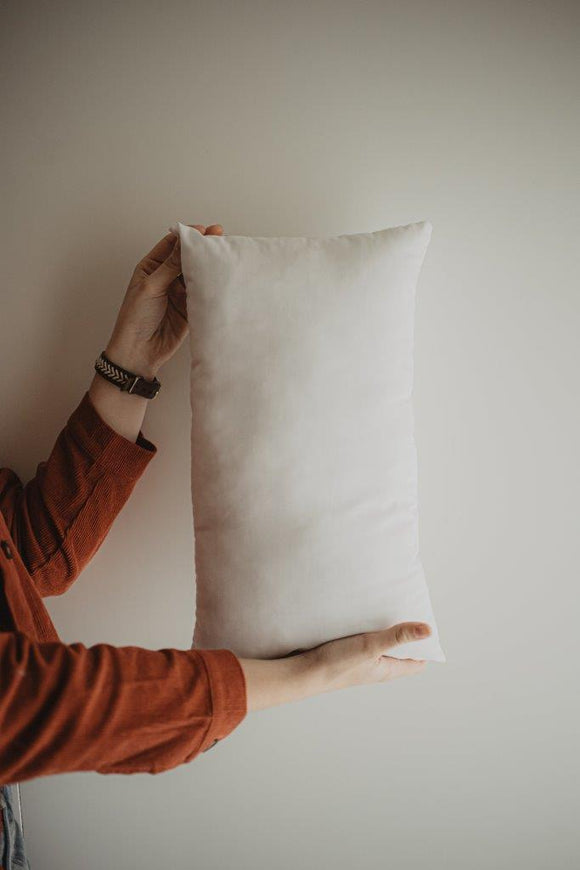 12x16 or 16x12 | Indoor Outdoor Hypoallergenic Polyester Pillow Insert