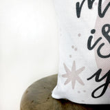 Magic is in You Moon and Stars | Throw Pillow Cover  | Baby Nursery Maroon Abderus