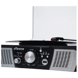 Victor Lakeshore 5-in-1 Hybrid Bluetooth Turntable System w USB and RC