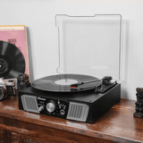 Victor Lakeshore 5-in-1 Hybrid Bluetooth Turntable System w USB and RC
