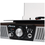 Victor Lakeshore 5-in-1 Hybrid Bluetooth Turntable System w USB and RC
