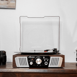 Victor Lakeshore 5-in-1 Hybrid Bluetooth Turntable System w USB and RC