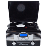 Victor Diner 7-in-1 Turntable Music Center with CD & MP3 Player