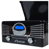 Victor Diner 7-in-1 Turntable Music Center with CD & MP3 Player