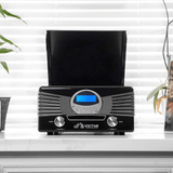 Victor Diner 7-in-1 Turntable Music Center with CD & MP3 Player