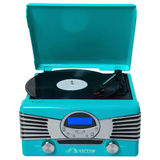 Victor Diner 7-in-1 Turntable Music Center with CD & MP3 Player
