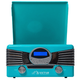 Victor Diner 7-in-1 Turntable Music Center with CD & MP3 Player