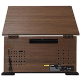 Victor State 7-in-1 Wood Music Center with 3-Speed Turntable and Dual