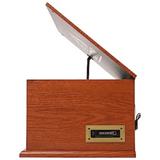 Victor State 7-in-1 Wood Music Center with 3-Speed Turntable and Dual