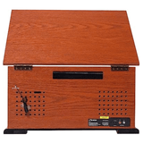 Victor State 7-in-1 Wood Music Center with 3-Speed Turntable and Dual