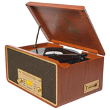 Victor Monument 8-in-1 Wood Music Center with 3-Speed Turntable & Dual