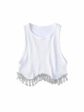Knitted Tassel Tank Top