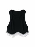 Knitted Tassel Tank Top