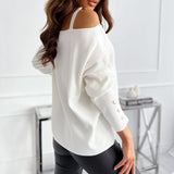 Casual Long Sleeve Pullover Silver Sam