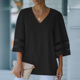 Hollow Out Long Sleeve Blouse