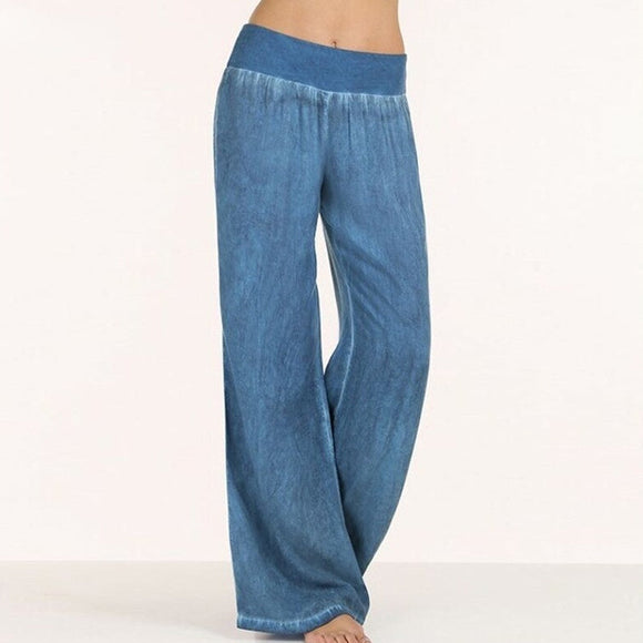 Casual Denim Wide Leg Jeans