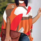 Loose Hollow Out Halter Short Batwing Sleeve Blouse Silver Sam