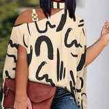 Loose Hollow Out Halter Short Batwing Sleeve Blouse Silver Sam