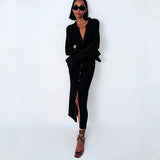 Knit Long Sleeve Sweater Maxi Dress Silver Sam