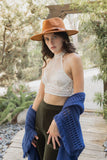 Lattice Choker Bralette Periwinkle Aether