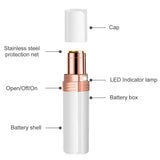 Women's Painless Hair Remover with LED Pink Iolaus