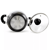 Better Chef 6Qt Heavy Gauge Aluminum Dutch Oven with Glass Lid Sky Iapetus