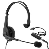 HyperGear V100 Office Professional Wired Headset w 6 Ft Cord