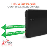 Hypergear 10000mAh 20W PD + USB Power Bank Black