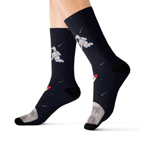 Astronaut & Space Funny Novelty Socks