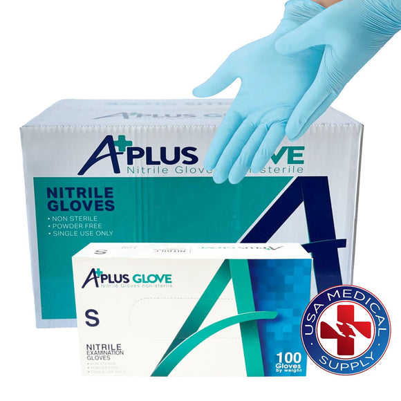 Nitrile Gloves -10 Boxes (12.35$/Box of 100pcs- 1000 PCS total)