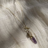 Amethyst Lariat Necklace Ariel