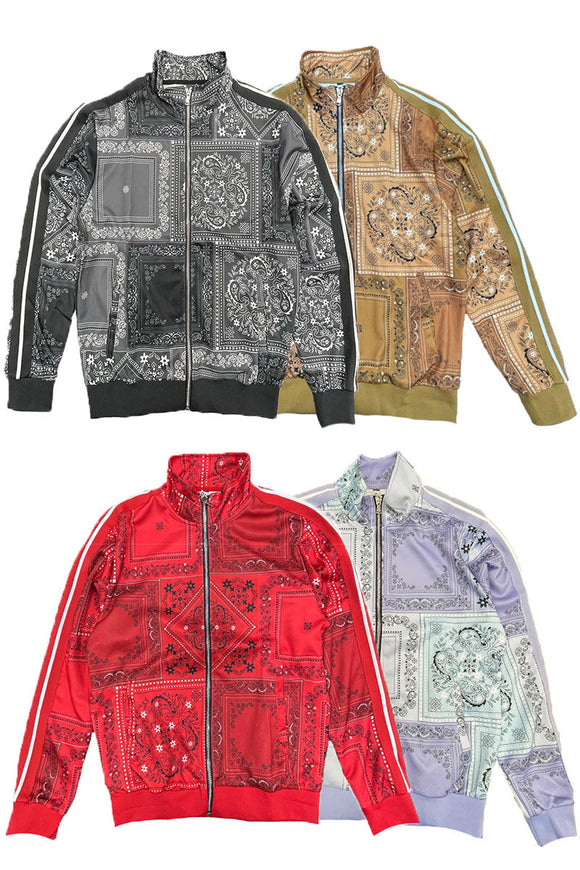 Paisley All Over Print Track Jacket