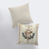 Dairy Farm Cow Vintage Pillow Cover | Farmhouse Decor | Home Décor | Maroon Abderus