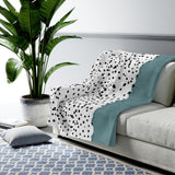 Abstract Lines Plush Throw - 3 Sizes Yellow Pandora