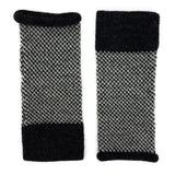 Midnight Interwoven Alpaca Gloves Ariel