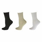 Diabetic/Arthritic Cushioned Cotton Ankle Women's Socks 3 Pair Pack