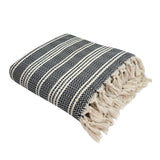 Woven Stripe Turkish Throw Ariel