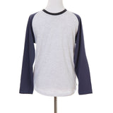 Jaylen Raglan Long Sleeve Tee Boys Cyan Lily