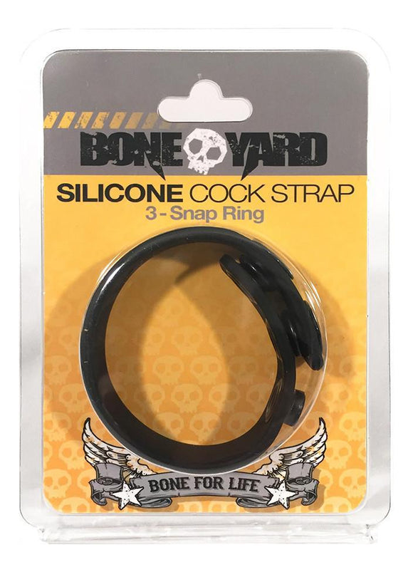 Boneyard Silicone Cock Strap Black