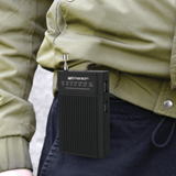 Emerson Portable AMFM Radio with Built-In Speaker and Easy Removable B